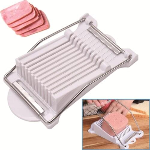 Hot Stainless Steel Luncheon Meat Slicer Multifunction Manual Egg Cutter Vegetable Fruit Ham Sushi Cutter Kitchen Cooking Tools