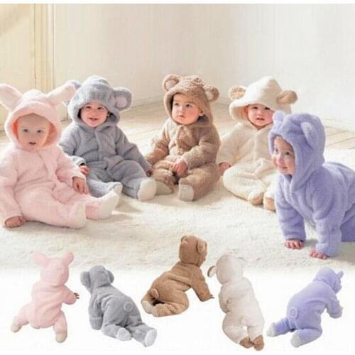 Baby winter clothes Jumpsuit Baby Clothes For Newborns Newborn Baby Long Sleeve Animal Style Thick Warm Climbing Romper jumpsuit