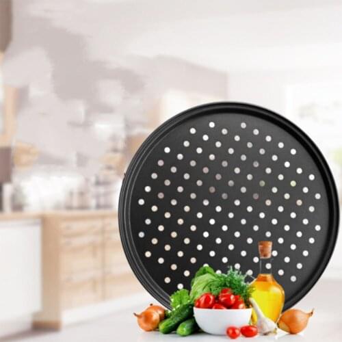 Pizza Pan with Holes 12 inch Round Pizza Crisper Pan Pizza Baking Bakeware for Home Restaurant Kitchen