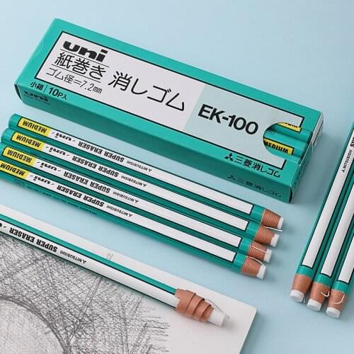 UNI Ek -100 Pencil Type Super Eraser Roll Paper Rubber Painting Sketch Detail Rubbing Art Supplies Creative Eraser