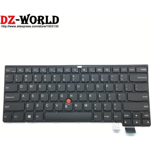 New Original US English Keyboard for Lenovo Thinkpad T460S S2 13 S2 2nd 13 2nd No Backlit Teclado 00PA411 00PA493 SN20H42323