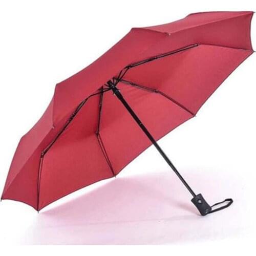 Newest Hot Automatic Umbrella Windproof Mens Black Compact Wide Auto Open Close Lightweight Umbrellas