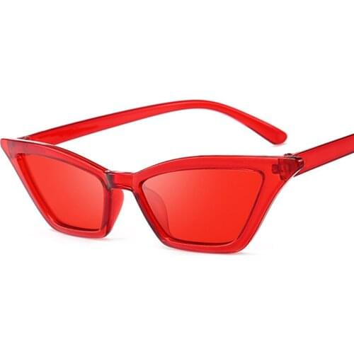 New Vintage Black Cat Eye Sunglasses Women Fashion Brand Designer Mirror Small Frame Cateye Sun Glasses For Female Shades