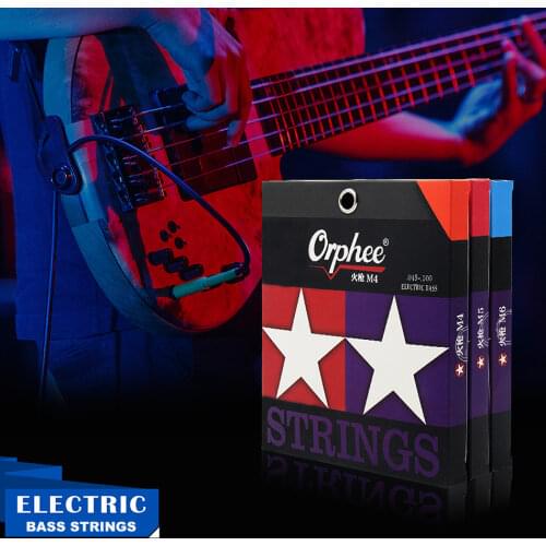 Orphee Nano Coating Electric Bass Strings for 4/5/6 Strings Bass Hexagonal Core 100% Nickel