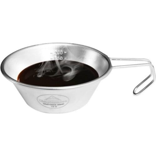 Outdoor Stainless Steel 304 Bowl Picnic Barbecue Cup Mountain Climbing Water Camping Hiking Portable Cooker Utensils Pot