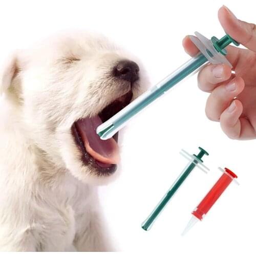 Pet pill feeder bullet gun shooting syringe with soft tip feeding kit for cat and dog animal supplies