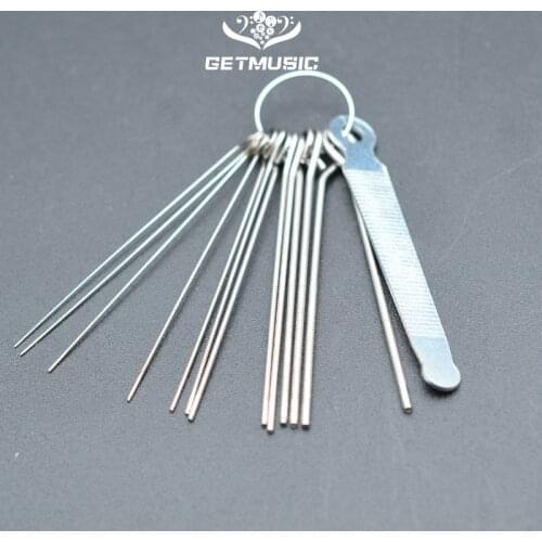 Portable Guitar Repair Tools Slot Nut File DIY Repair Tools Silver Accessory Guitar Stainless Steel Saw Rods