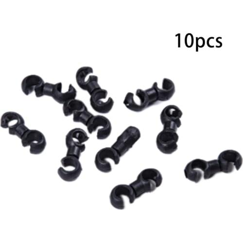10Pcs S Style Buckles Bike Brake Derailleur Shift Cable Line Tube Rotatable MTB Brake Line Pipeline Storage Device Ring Clasps