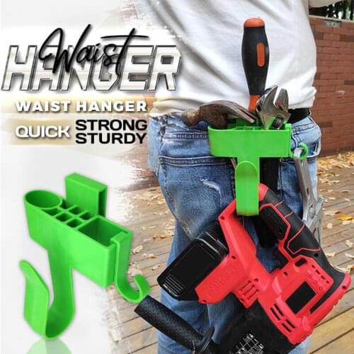 Hardware Tool Bags Electrician Tool Holder Belt Professional Eletric Drill Clip Tools Bag Waist Pocket Plastic Waist Tools Hook