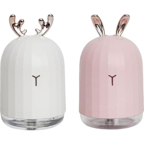 USB Air Humidifier Purifier LED Aroma Essential Oil Diffuser Home Office LED Light Humidifier Aroma Essential Oil Mist Maker