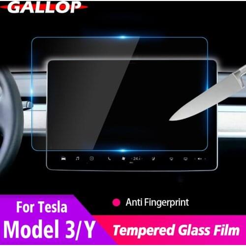 Car Glass Tempered film For tesla model 3 model Y Center Control Touchscreen Navigation screen Protector Accessories Decoration