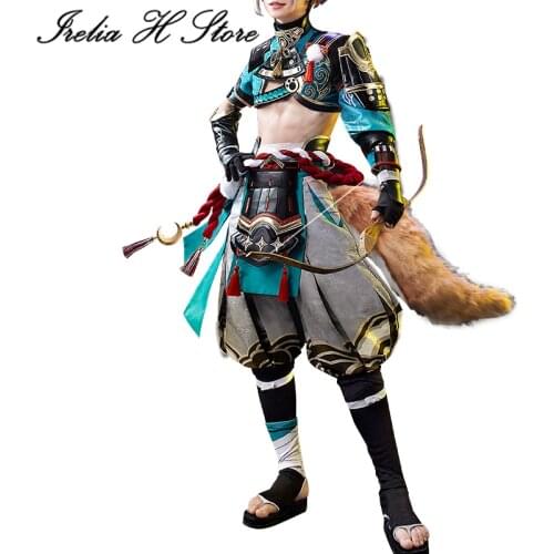 PRE-SALE Irelia H Store Goro Cos Game Genshin Impact Cosplays Gorou KImono Cosplay Costume Halloween Costumes