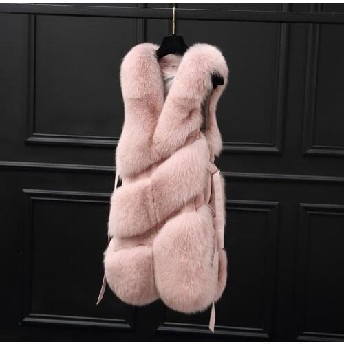 Fur Fox Real Coat Winter Jacket Women Natural Fur Vest Women Clothes 2020 Korean Pink Jackets Chaqueta Mujer MY3985 s