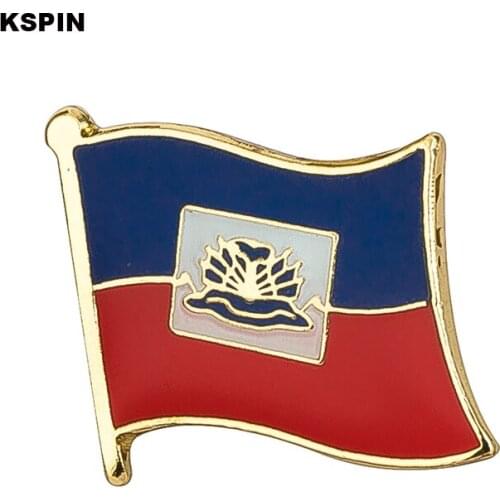 Haiti flag lapel pin badge pin 300pcs a lot Brooch Icons KS-0073
