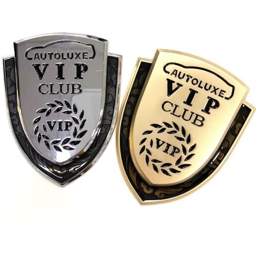 10x VIP Car Sticker Front Rear Trunk Badge Emblem for BMW Buick Jaguar Honda Toyota Nissan Mitsubishi Peugeot Logo 4.8