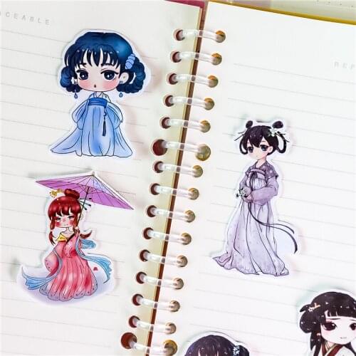 17pcs Retro Ancient beauty girls Stickers for Car waterproof Bike Motorcycle Phone book Travel Luggage toy Funny Bomb