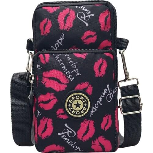 2021 Large Screen Mobile Phone Bag Foreign Trade Wrist Bag Shoulder Messenger Bag Arm Bag New Sports Coin Purse Crossbody Bag