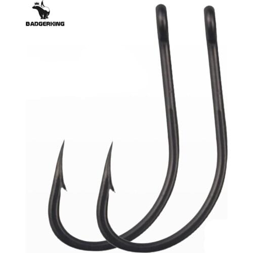 50pcs/lot Carp hook for carp fishing hook enhanced fish hook with barb anti-rust teflon coating fishhook for carp fishing