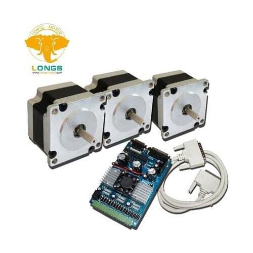 PROMMITION!!! 3Axis Nema 23 Stepper Motor 270oz-in 6leads 3.0A& Driver board TB6560 CNC Router Plasma CNC controller kit