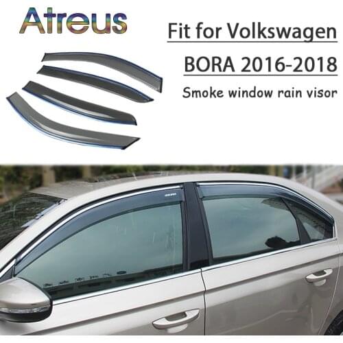 Atreus 1set ABS For Volkswagen VW Bora 2018 207 2016 Accessories Car Vent Sun Deflectors Guard Smoke Window Rain Visor
