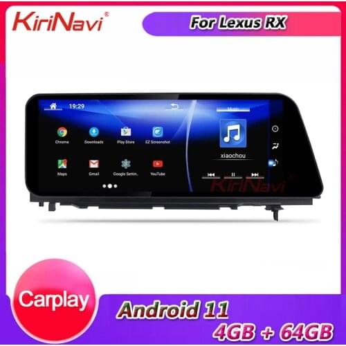 KiriNavi 12.3" 1 Din Android 9.0 Car Radio For Lexus RX RX200 RX350 RX450 Auto GPS Navigation Stereo Car DVD Multimedia Player