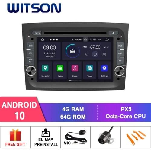 WITSON Android 10.0 CAR DVD PLAYER for Deckless FIAT DOBLO 2015 Car Multimedia Player Stereo AutoAudio GPS Navigation DVD Video