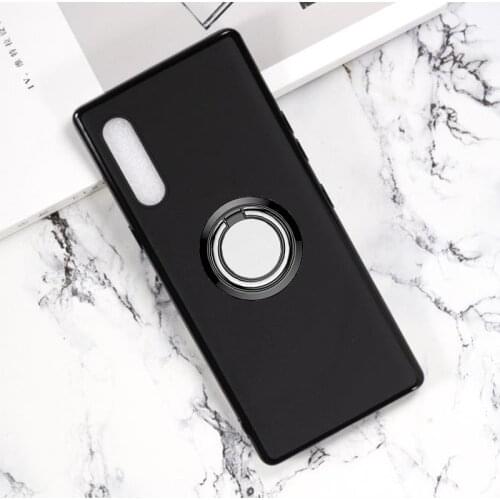 For LG Velvet Back Ring Holder Bracket Phone Case Cover Phone TPU Soft Silicone Cases for LG Velvet LM-G910EMW LMG910EMW