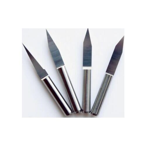 Free Shipping Quality 10 x 3.175mm Carbide PCB Engraving Bits CNC Router Tool 20 Degree 0.1mm