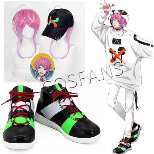 Division Rap Battle Hypnosis Mic Amemura Ramuda wig Cosplay Shoes Boots Customize Halloween Cosplay props wigs shoes hats men