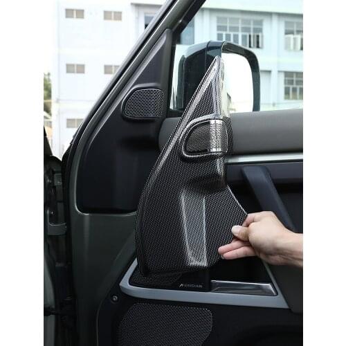 For 2020-2021 Land Rover Defender 110 car Door A-pillar Horn Cover Sticker Car Interior Modification Accessories