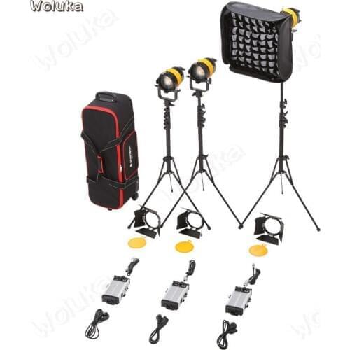 FB-800G LED portable movie Spotlight outdoor interview 80W camera photography light three lamp set CD50 T02