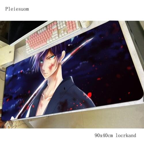 Noragami mousepad best seller gaming mouse pad 90x40cm computer gamer accessories large mat HD print laptop desk protector pads