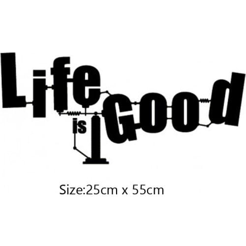 KUCADA life is good wall sticker for home decoration removable pvc wallpaper mural art decal diy wall decor WP3911