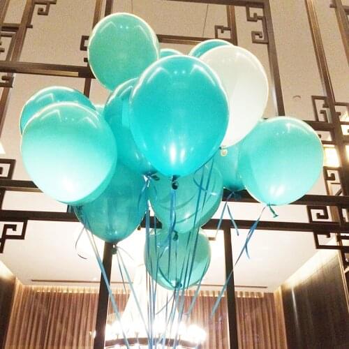 12 inch 2.8g Matt balloon Blue Romantic color Wedding Marriage Balloons Latex circle ballon Pack of 50 Free shipping