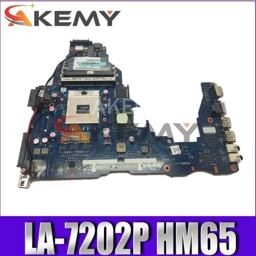 SAMXINNO For Toshiba Satellite C660 Laptop Motherboard K000124370 PWWHA LA-7202P MAIN BOARD HM65 UMA DDR3