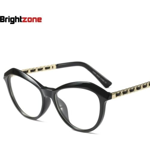 Brightzone Woman Restore Ancient Ways Round Face Full Personality Computer Defence Blue Light Plain Eye Glasses Frame Spectacles