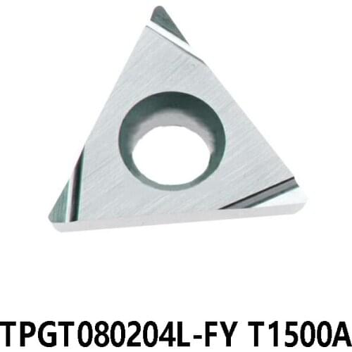 Original TPGT080204L-FY T1500A Carbide Inserts TPGT080204 L-FY TPGT 080204 TPGT0802 Lathe Cutter Turning Tools
