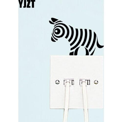 Naughty Zebra Switch Sticker Animal Vinyl Wall Decal Decor 8SS-0037