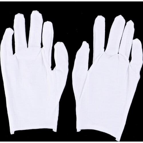 12PCS=6Pairs Cotton Inspection Work Gloves Coin Jewelry Lightweight Gloves Women Men Household Gloves Serving/Waiters/drivers