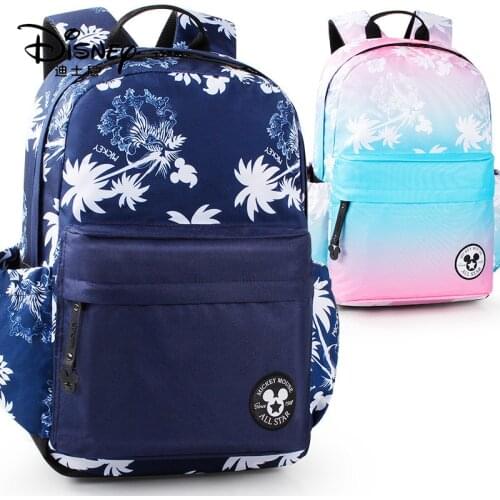 Disney Mickey Mouse Large Capacity Casual Backpack Waterproof New Shoulder Bag Womens Fashion Casual Bag