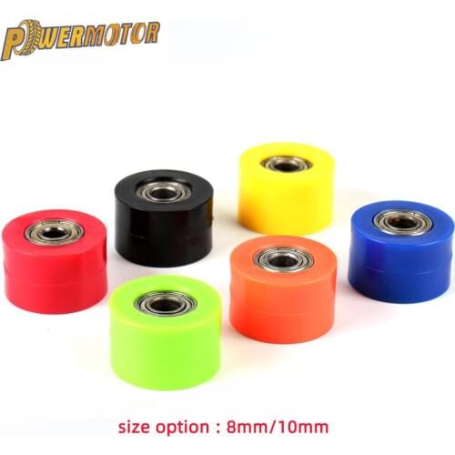 Powermotor Drive Chain 8mm Pulley Roller Slider Tensioner Wheel Guide For Pit Dirt Street Bike Motorcycle CRF YZF EXC RMZ KLX