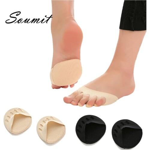 Five Toes Forefoot Pads For Women High Heels Half Insoles Calluses Corns Foot Pain Care Absorbs Shock Socks Toe Inserts Cushion