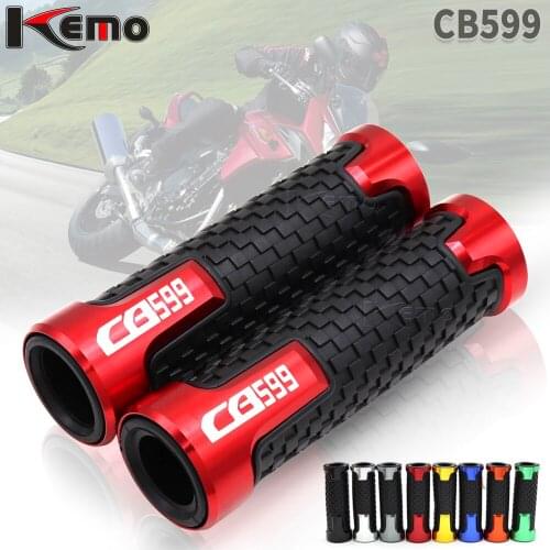 For HONDA CB599 CB 599 7/8" 22mm Universal Motorcycle Accessories CNC Aluminum Handlebar Hand Grips Handle Bar End Grip