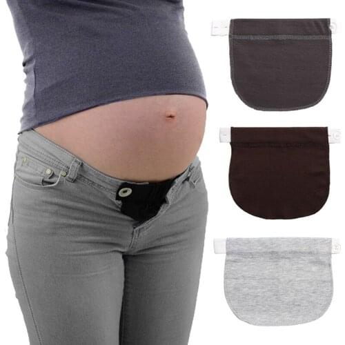 1 Pcs Adjustable Elastic Maternity Pregnancy Waistband Belt Waist Extender Clothing Pants For Pregnant Sewing Accessories