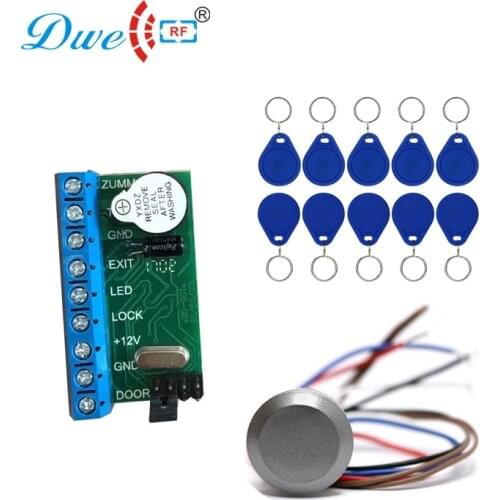 125khz mini wiegand 26 reader single door rfid standalone access controller + 10pcs TK4100 tags