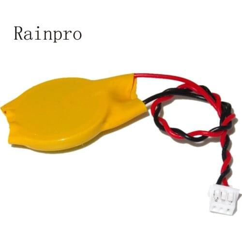 2PCS/LOT CR2032 with wire with 1.25 plug 3-hole notebook motherboard battery CMOS battery 3V BIOS battery cable