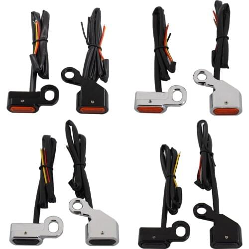 2Pcs Motorcycle Front Turn Signal Indicator Running Light Blinker Fit for Harley Softails Sportsters Models