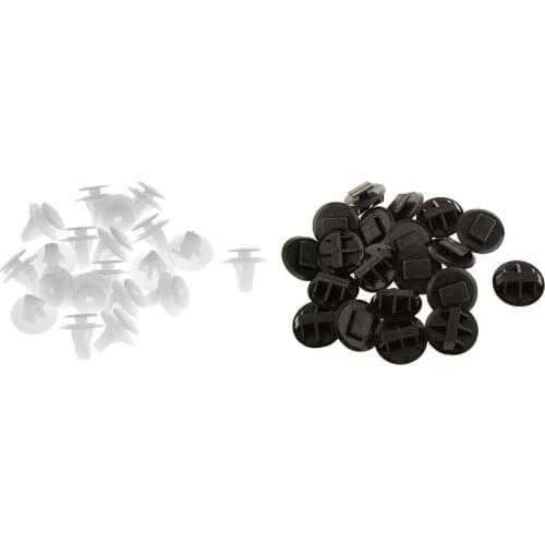 20 Pieces Side Skirt Clips+20 Pieces Door Panel Push-type Retainer Clips for Mazda