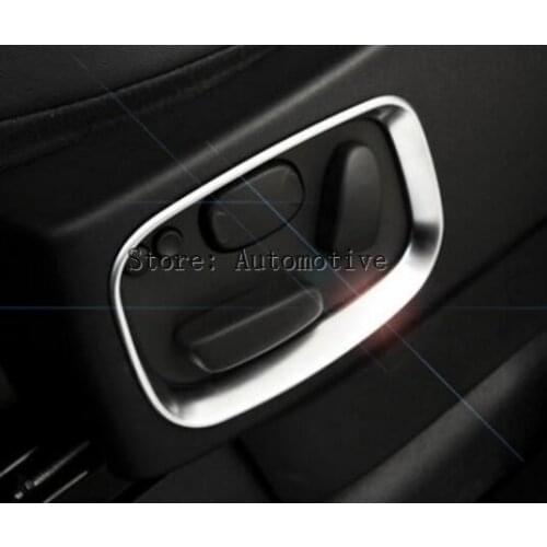 2010-2013 2pcs Chrome Side Seat Adjustment Frame Sticker Trim For Land rover Range Rover Sport RR Sport 10-13