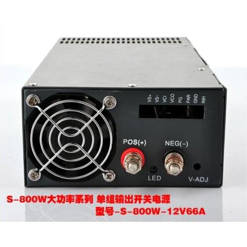 800W high power switching power supply 12 volt 66A LED monitoring switching power 800W 66A industrial power supply